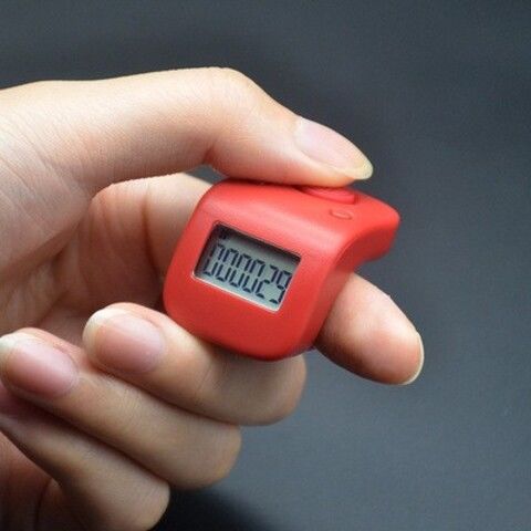 ワンハートカウンター 発光充電式ハンドカウンター 電子デジタル表示カウンター ハンドプレスリング型ポイントカウンター|undefined