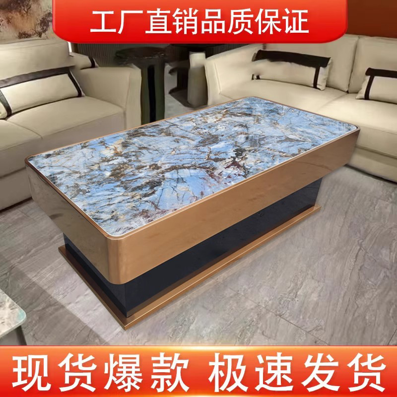 사파이어 슬레이트 엣지 커피 테이블(재고 있음)