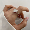 Tide, accessory, sophisticated ring, on index finger, light luxury style