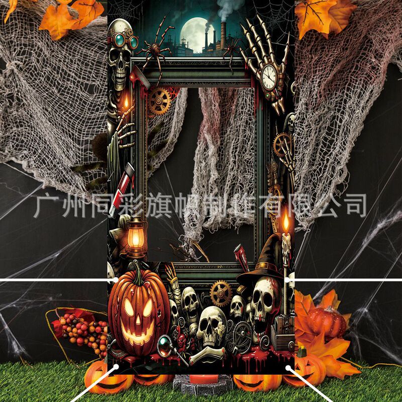 New 2D3D Happy Halloween Photo Props Photo Frame 180X90Cm Horror Party Decoration Decorative Banner New 2D3D Happy Halloween Photo Props Photo Frame 180X90Cm Horror Party Decoration Decorative Banner
