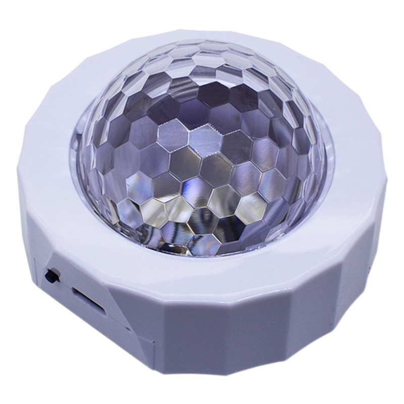 Luz de la atmósfera del coche USB colorido controlado por voz led COCHE decoración interior luz coche DJ música ritmo atmósfera luz bola mágica