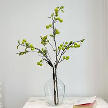 欧式仿真小苹果海棠青果家居酒店餐桌装饰摆件摄影道具婚庆假花