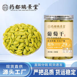 大颗粒葡萄干新疆绿零食可搭配冰粉一件批发代发250g/罐干果
