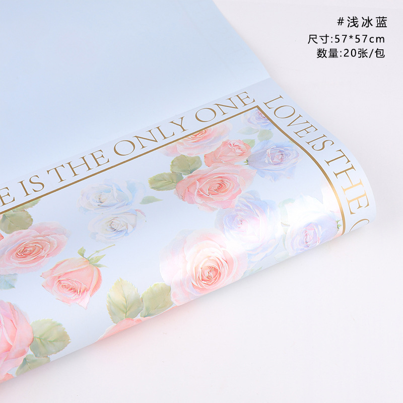 Nuevo embalaje de regalos del día de la diosa papel perla neón rosa flor embalaje de flores papel impermeable ramo embalaje al por mayor image 9