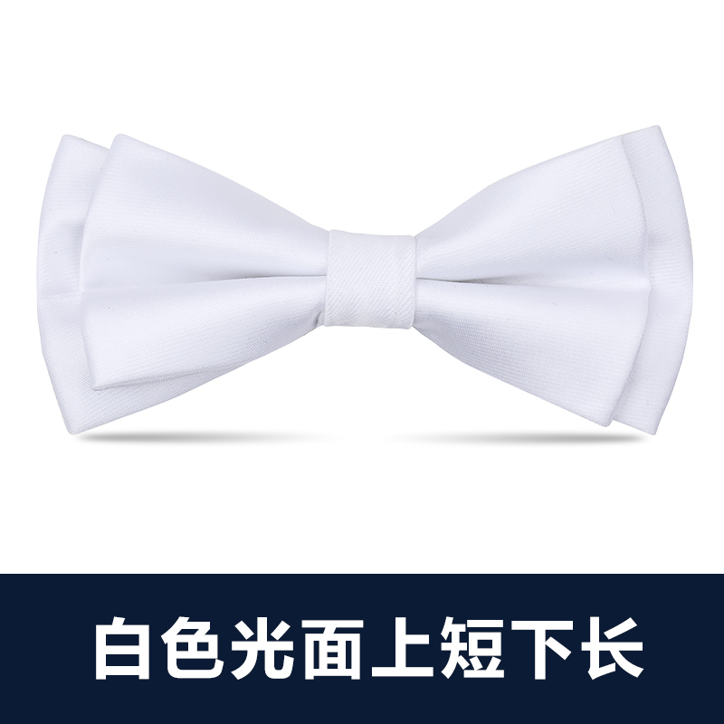 ↤↤↤흰색 광택이 있는 짧고 긴 나비넥타이 ↦=>=>=>