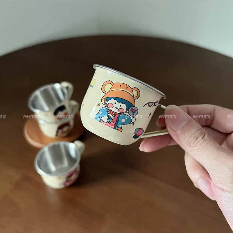 幼稚園学習ドリンクカップ 316 ステンレス鋼子供用ウォーターカップ家庭用飲料カップ落下防止ベビーオープンカップ|undefined