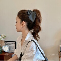 高级感经典豹纹花朵抓夹女发量大气质百搭发夹2025新款头饰鲨鱼夹