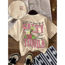 F 22278 Letter print women's crew neck shirt ��ĸӡ��ŮʿԲ