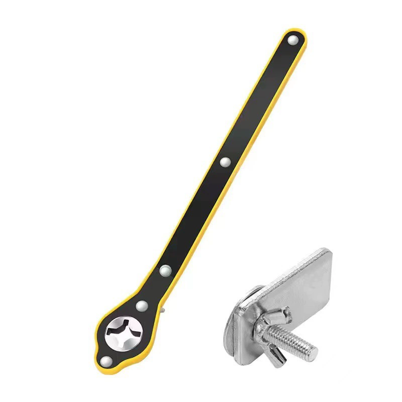 Long wrench, universal joystick, tire repair tool