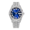 Swiss watch, calendar hip-hop style, gold watch, women's watch, European style, diamond encrusted