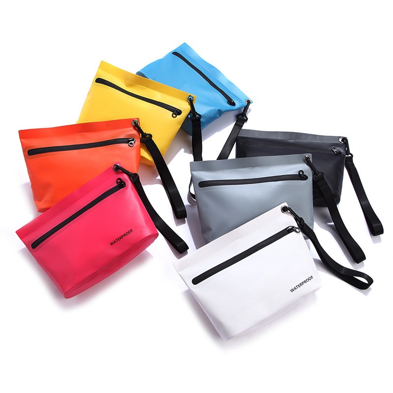 Ventas calientes de nuevos productos separación seca y húmeda bolsa de mano impermeable bolsa de lavado de viaje portátil bolsa de almacenamiento de arena de PVC bolsa impermeable