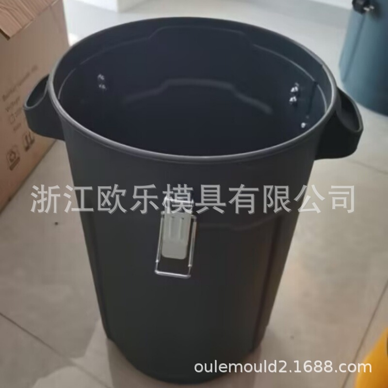 60-80 Gallon Round Plastic Barrel Mold Customization Commercial Industrial Barrel Trash Can Mold Manufacturer