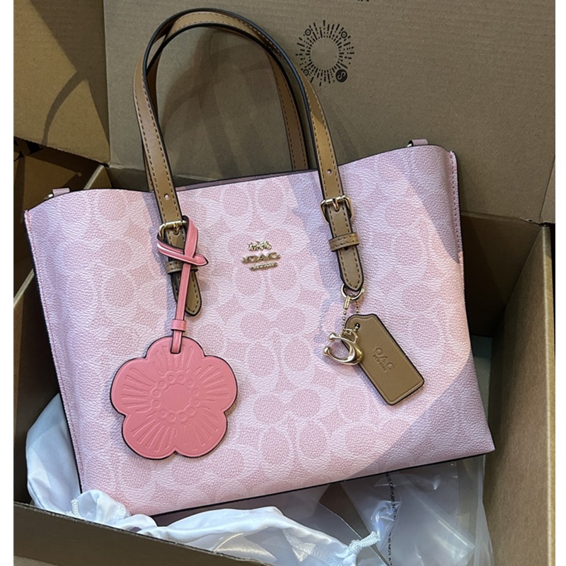 2025년 신상 모일레 자스민 25 토트백 샤브레 올드플라워 핸드백 크로스백 토트백 샤브레 토트백