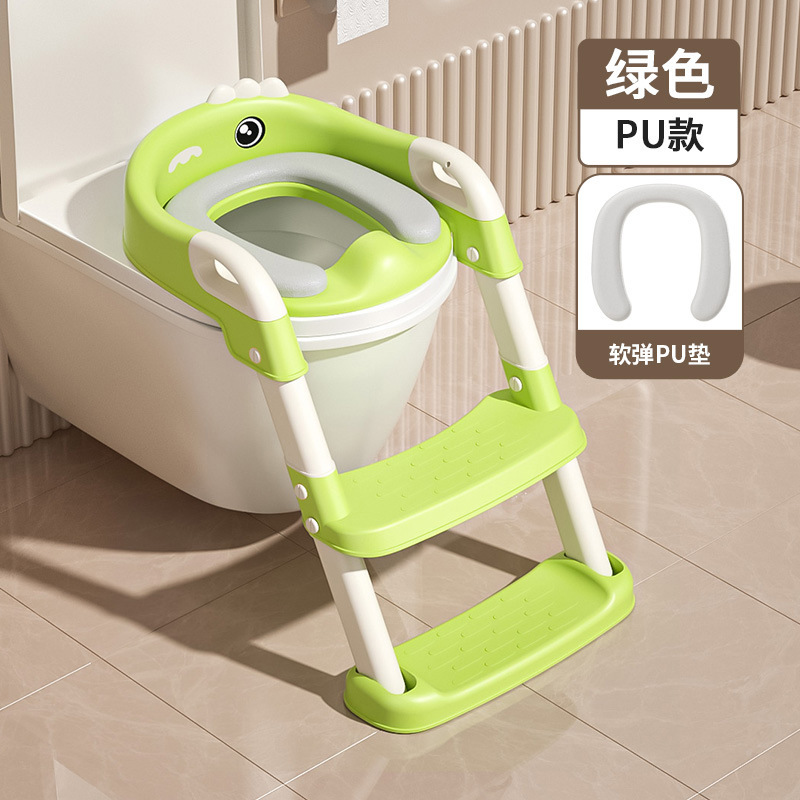 子供用便器の階段式の男の子と女の子の赤ちゃん専用のトイレの補助マットの階段は足を踏みます。|undefined