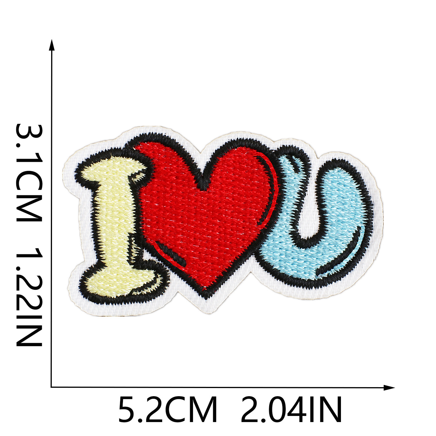 3g Weight Clothing Sticker Patches Classification 1 Piece Quantity Dacron thread Material Valentine'S Day Festival Heart Shape Pattern Casual, Elegant, Lady Style Embroidery Craft 1 Piece Casual Elegant Lady Heart Shape Dacron Thread Clothing Sticker Patches 9