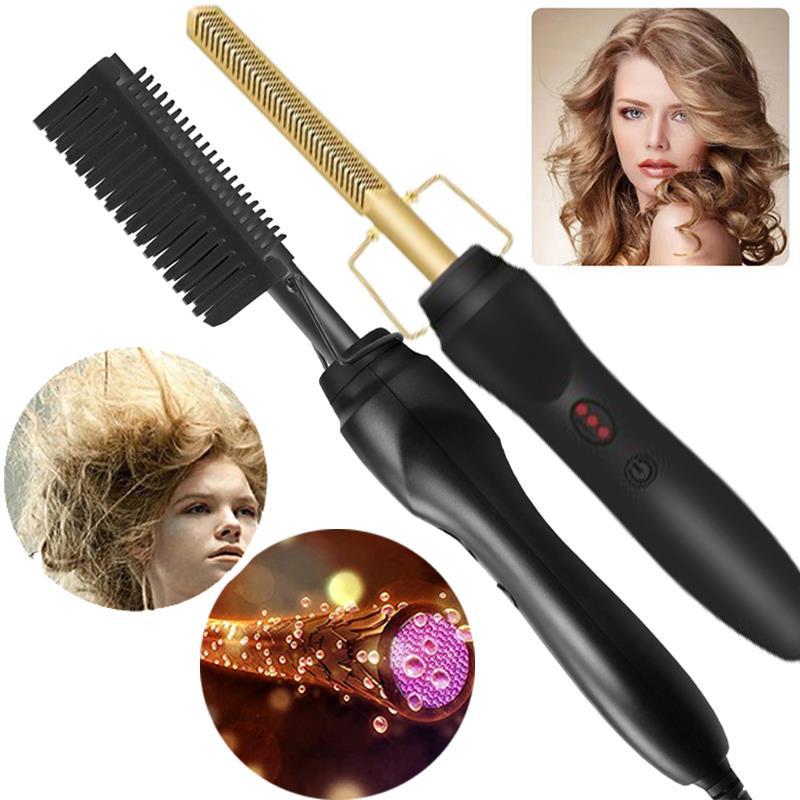 2 in 1 Electric Hair Straightener For Wi...
