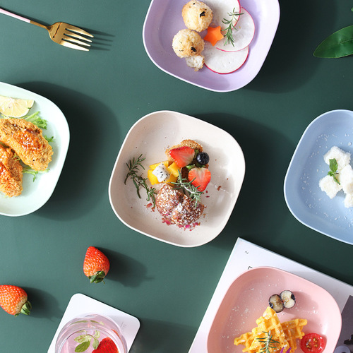 Light luxury style bone plate home living room fruit plate dining table bone plate snack plate garbage plate snack plate fruit basket
