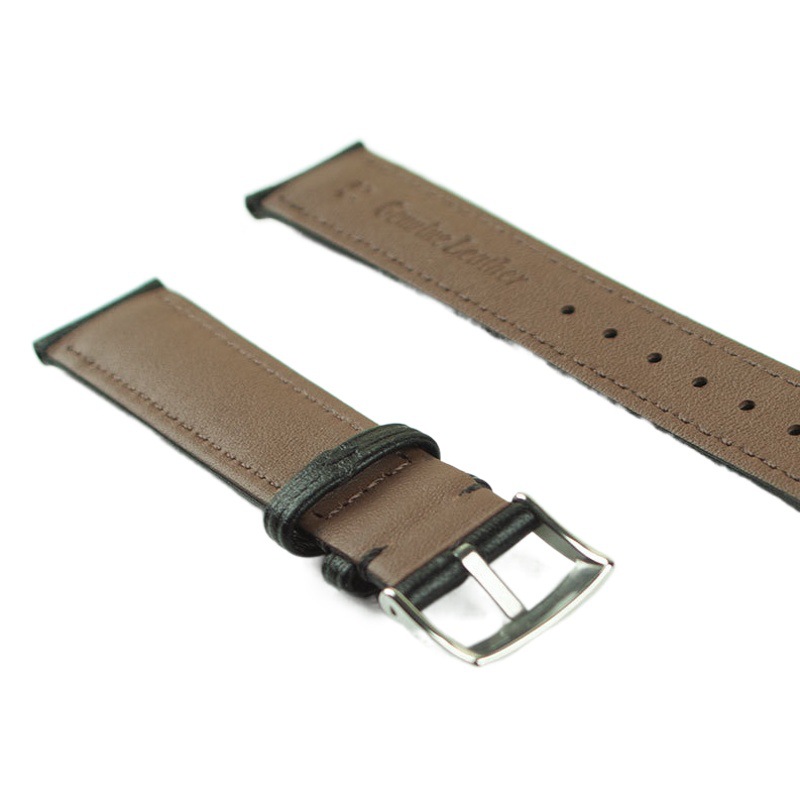 Factory wholesale leather strap head layer cowhide plain stitch watch strap nappa leather apple women's leather strap