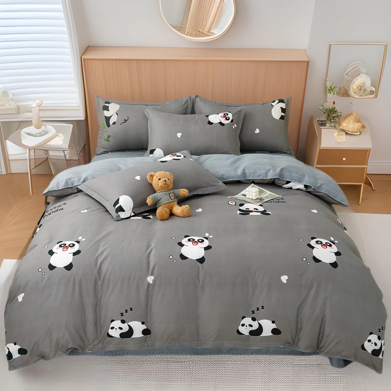 简约磨毛芦荟棉被套单件加厚亲肤裸睡小清新宿舍单人单品被罩礼品