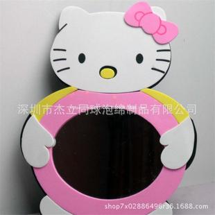 Eva Heat-Pressed Inner Comes with Creative Mirrors, Animal Shapes and Mirrors for Makeup, Customized by Dongguan Source Manufacturer