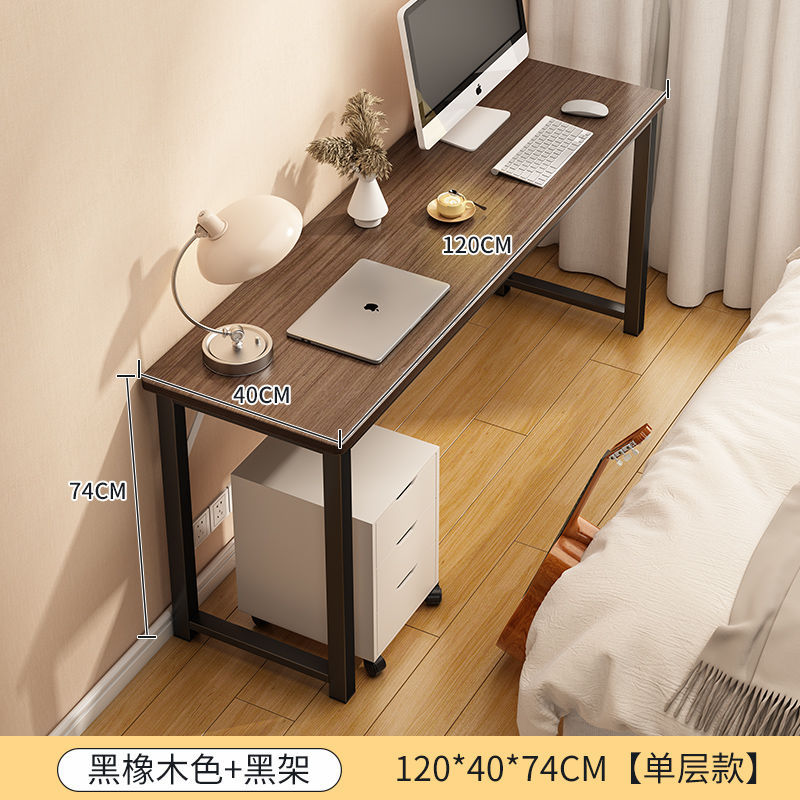 Escritorio de computadora, dormitorio de escritorio, escritorio de oficina en el hogar, escritorio largo, apartamento pequeño, estrecho contra la pared, escritorio de estudiante, estudio