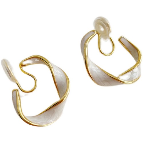 Cold style earrings hoop earrings mosquito coil discs without pierced ears for women niche temperament new trend