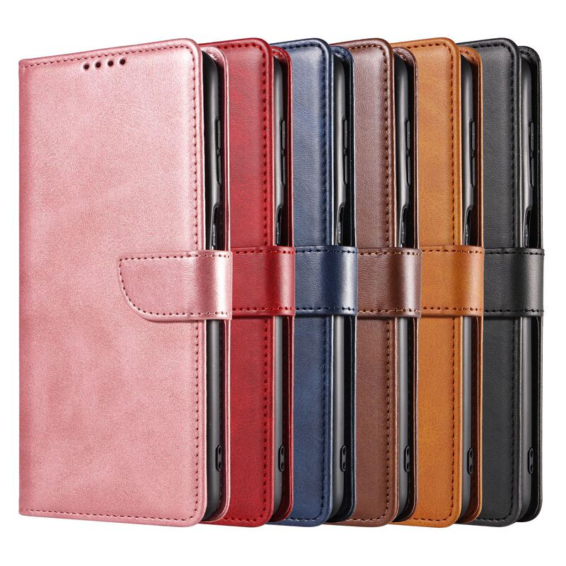 For Samsung S21FE mobile phone leather case A03Core calf pattern A53 mobile phone case A13/A04 flip cover protective case