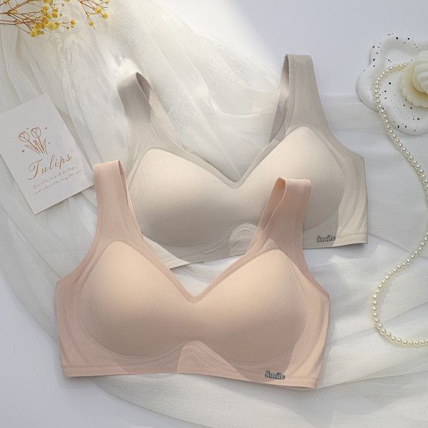 Y62 ropa interior femenina copas fijas juntas anti-caída chaleco sin anillo de acero bra ligero