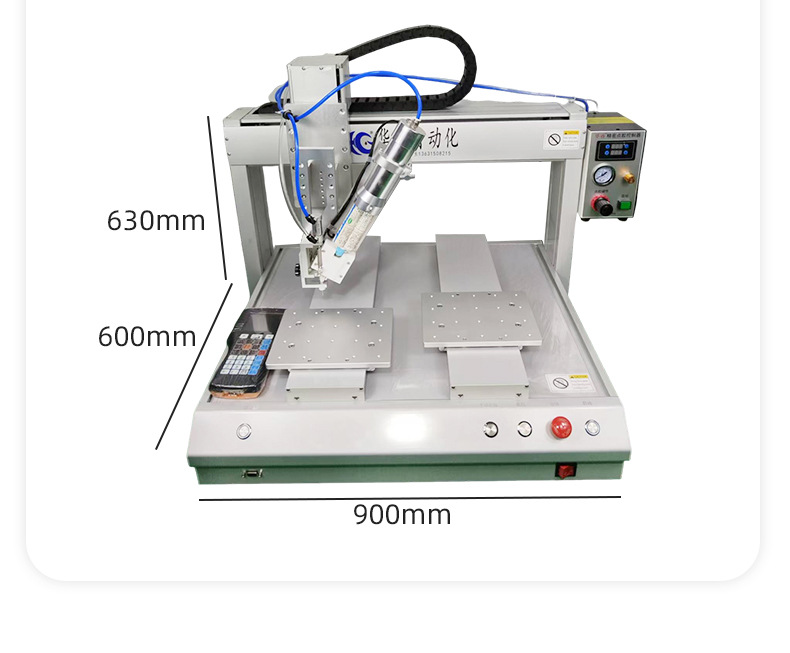 Fully Automatic Dispensing Machine with Dual Y Dual Workstations for Ab Glue, Silicone Glue, Yellow Glue, Uv Glue, White Latex, and Mobile Phone Case and Power Bank Encapsulation