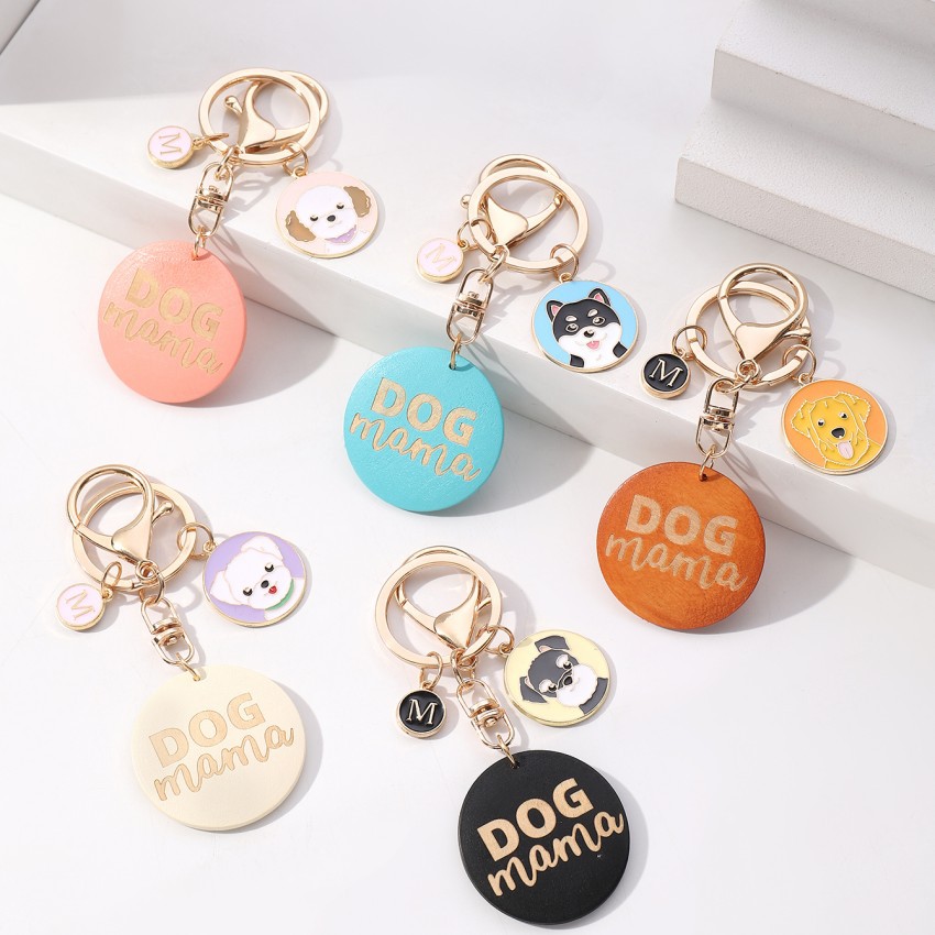 Lindo Letra Perro Madera Unisexo Llaveros display picture 13