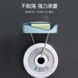 肥皂盒免打孔壁挂式沥水创意香皂盒架子卫生间双层置物架皂盒