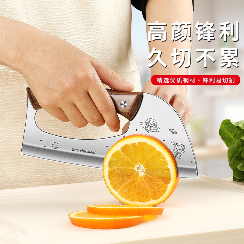 Nuevo cuchillo de ahorro de mano de mujer creativo cortador de carne forjado a mano cocina cortador súper rápido cortador de verduras doméstico