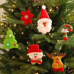 クリスマスの要素の装飾品雪だるまの老人の雪の花の小さいペンダントはクリスマスツリーの人形を飾って飾ります。