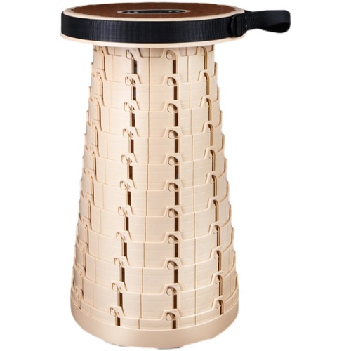 Soft rubber foldable camp chair outdoor portable travel adjustable telescopic stool retractable seat stall night market train stool