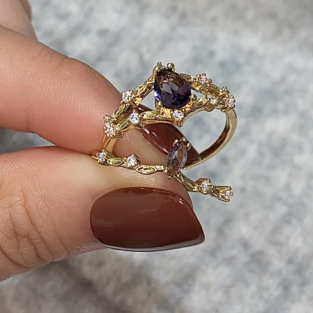 Street Occasion Copper Material Round Pattern Classic Style Round Copper Plating Inlay Zircon Gold Plated Open Rings