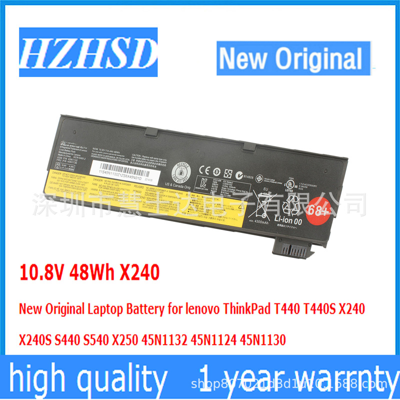 For Thinkpad Lenovo X240 X250 T440S T460 T450S X260 L450 battery 48WH