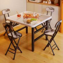 方桌简易餐桌户外摆摊桌出租房小户型吃饭桌正方形家用折叠四方桌
