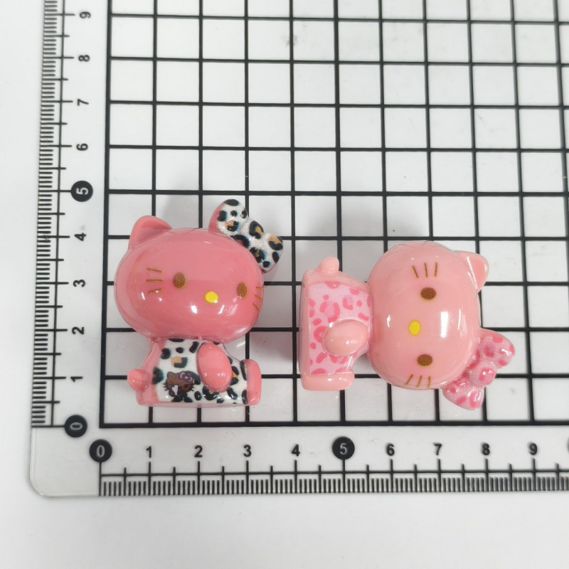 黑皮kt猫咪diy树脂萌粒手机链卡通串珠笔手机钥匙链包挂件饰品材|undefined