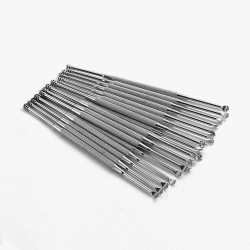 New old-fashioned ear scoop ear cleaner spring double-head rotating ear scoop 5-piece ear picking tool set batch