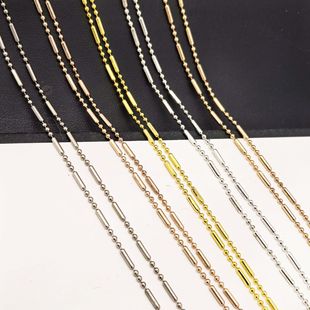 DIY Jewelry Accessories Color-Preserving Chain 1.5mm 1:3 Bamboo Link Chain Hairpin Necklace Bracelet Chain 2024 New Model