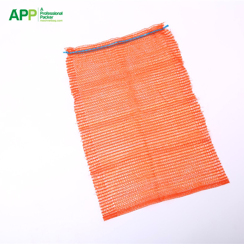 跨境HDPE聚丙烯针织网眼袋拉舍尔土豆洋芋马铃薯袋抽绳兜