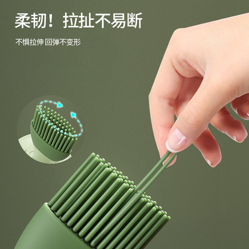 New third generation shield baking silicone brush set high temperature resistant food grade removable barbecue brush oil brush