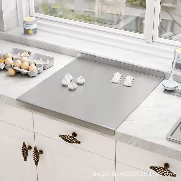 Stainless Steel Cutting Board Panel Household and Panel Rolling Panel Kneading Panel Baking Thickened Chopping Board Large Kitchen Cutting Board