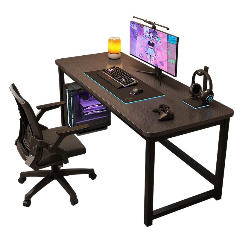 Escritorio para computadora, escritorio, escritorio sencillo para escribir y estudiar en casa, mesa de trabajo larga para casa de alquiler, escritorio y silla para juegos, escritorio de oficina