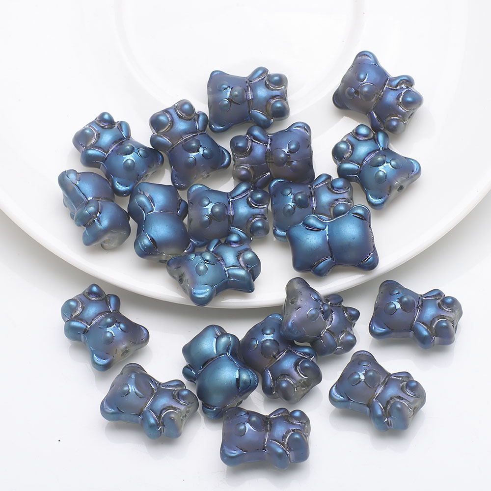37g Weight Beads Jewelry Making Type 12 * 14mm Jewelry Making Size DIY Jewelry Accessories Classification Hole 1~1.9mm Hole Size 20 PCS/Package Quantity glass Material Bear Pattern Plating Design Cute Style 20 PCS/Package 12 * 14mm Hole 1~1.9mm Glass Bear DIY Jewelry Accessories Beads 10