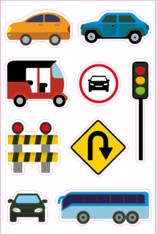 子供道路テープDIY交通道路紙テープ鉄道高速玩具シール駐車場景クロスボーダー貨物