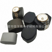 PU发泡自结皮表枕  PU黑色椭圆型黑色手表托彩色手边PU枕头包