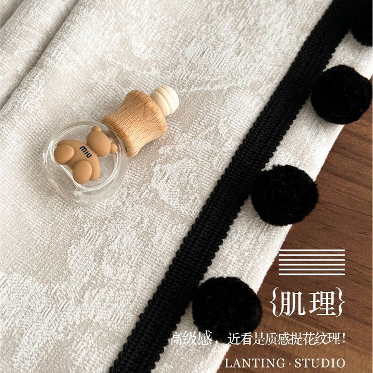 唐顿庄园雪尼尔窗帘提花法式卧室高级感客厅遮光成品绍兴柯桥窗帘|undefined