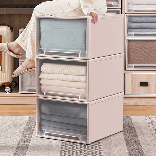 Muming drawer storage box wardrobe plastic cabinet household underwear storage clothing organization box clothes storage box