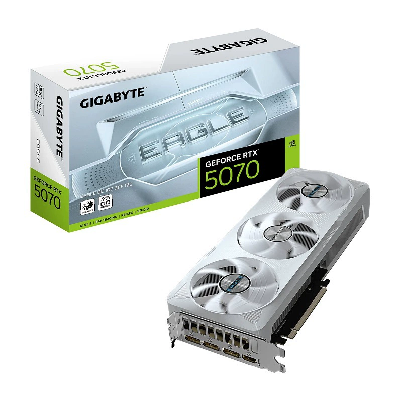 冰猎鹰 GeForce RTX 5070 Eagle OC ICE SFF12G E-sports Game AI Graphics Card